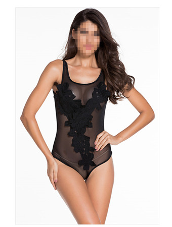 Sexy hollow out lace waistcoat babydoll suit M2104