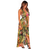 Summer ladies backless sexy beach chiffon dress m88008