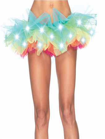 Light UP Rainbow Tutu Skirt S016