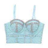 Shapewear Color Diamond Short  Chest Wrap Nightclub Vest Waist Bra KN8990