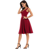 Hanging Shoulder Night Sexy Dress Vintage Women Club Dresses CD1762