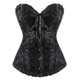 Sexy Black Jacquard Corset M1299