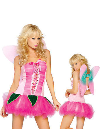 sexy flowes costume dress m 4396