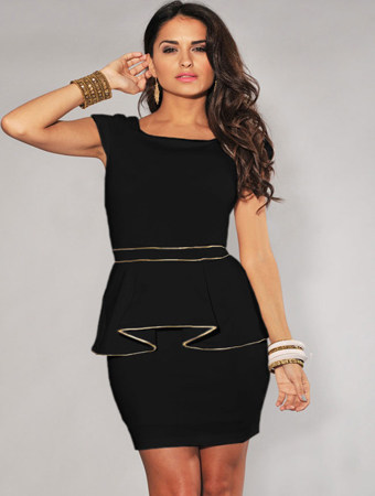 Peplum dress m3771a