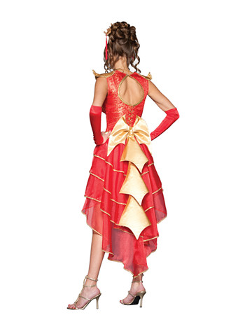 New style Hot Sexy Red East bandage Dress Costume M40315