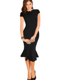Elegant Office Cocktail Midi Bodycon Dress M30182