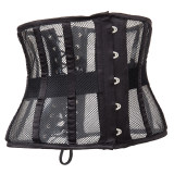 Black Apricot Breathable Mesh Underbust Waist Corset M1431