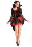 black long-sleeved costume dress m4023