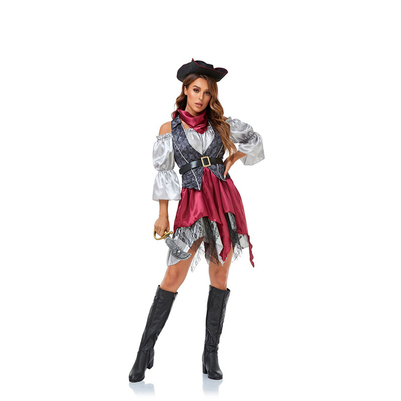 The Curse Black Pearl Cosplay Adult Female Pirate Costume DL2032