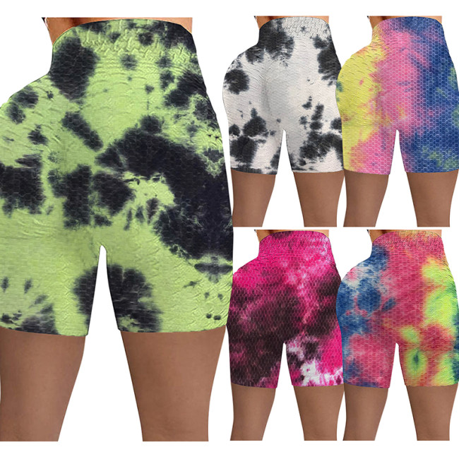 tie dye sexy printed women short yoga pants leggings M30121