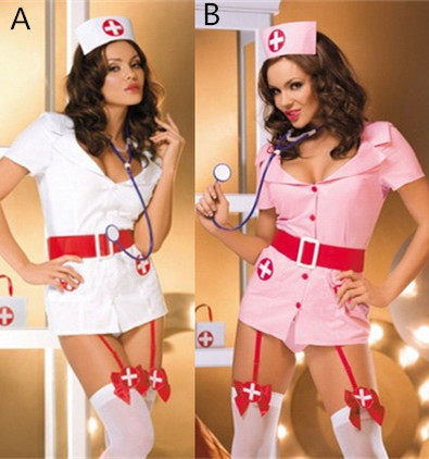 Pink/White Naughty Nurse Costume M6178