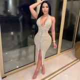 Wedding Dress Ball Gown Rhinestone Dresses Women Lady Elegant X3732