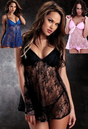 Sexy Lace Babydoll M3302