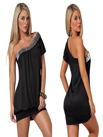 black sexy dress m3500B