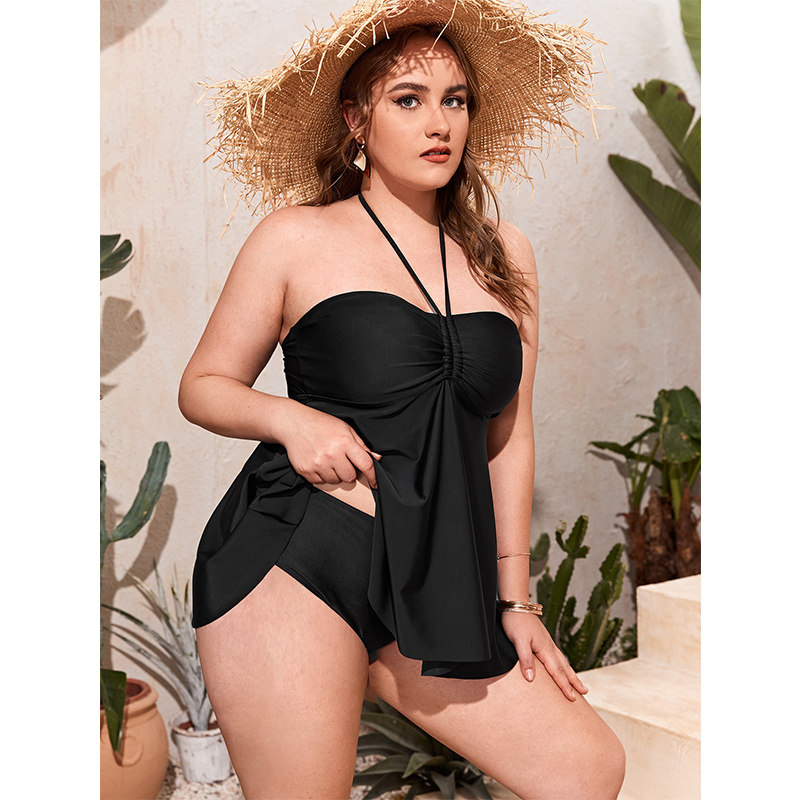 Sexy Halter Bikini For Women Black Slip Bikini Dress Backless Swimsuit 568