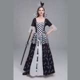 Sexy Adult Queen Dress Poker Alice In Wonderland Women Cosplay Costume M40770