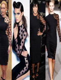 New Arrival 2014 Bandage Dress Women Patchwork Bodycon Dresses M3787