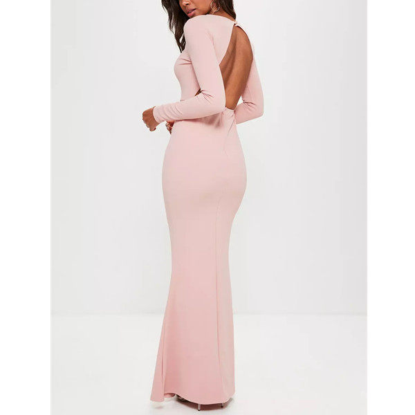 Wedding Party Pink Long Dress M18045