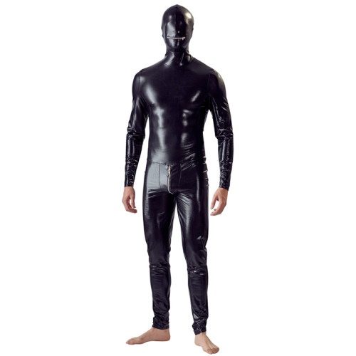 patent leather pullover tights costume 2021 stage men costume N802