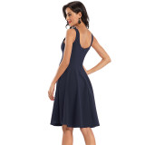 Hanging Shoulder Night Sexy Dress Vintage Women Club Dresses CD1762