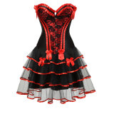 Purple Waist Corset With Skirt M1416