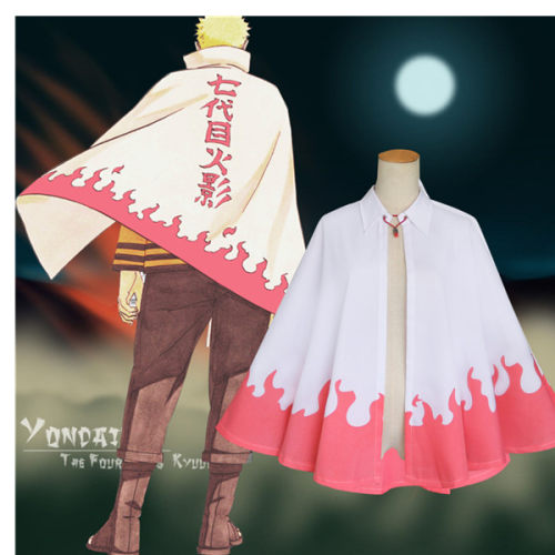 Anime Naruto Cosplay Costumes Seventh Hokage Cloak M40514