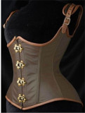 Grand Steampunk Leather Clasp Corset  M1315