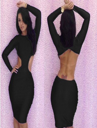 black party wear dress m3613c