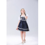 Traditional Oktoberfest Costume Munich Beer Dress Black And White Paid Dress MS4122