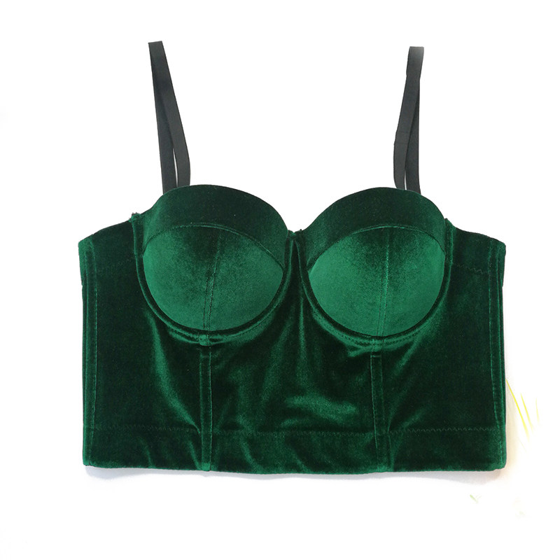 Real Velvet Bra Solid Color Steel Ring Body Shaping Vest All-Match Corset KN8199