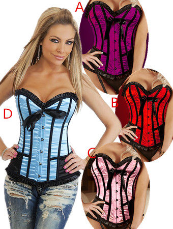 Sexy satin corset m1710