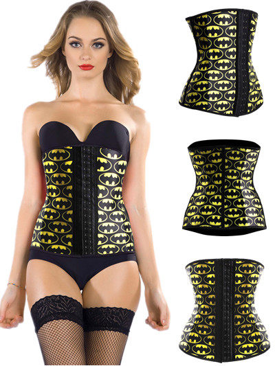Halloween Fashion 4 Steel Bone Batman Waist Trainer M1303T