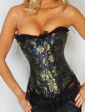 floral brocade corset M1591