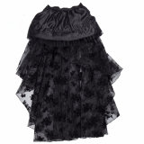 Black Fluffy Tulle Steampunk Skirt m31693