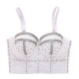 Shapewear Color Diamond Short  Chest Wrap Nightclub Vest Waist Bra KN8990