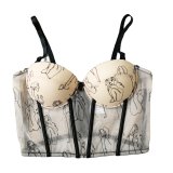 Suspenders Perspective Suit Sexy Spice Girl Top Support Gather Fish Bone Bustier KN8128
