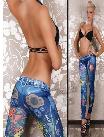 Seamless Tattoo Leggings trousers FG9015BE