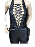 Sexy v one piece lether suit M7291b