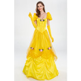 Halloween Costume Beauty And The Beast Princess Belle Dress Stage Costume YM3701