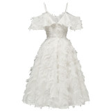 Fringed Ruffle Women Summer Ladies Evening Party Retro Cocktail Dresses CD1704