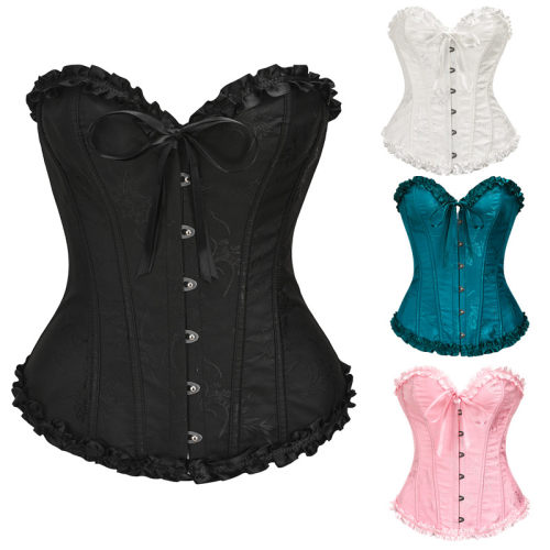 Women Sexy Corsets Bustiers Floral Burlesque Vintage Corset M26046