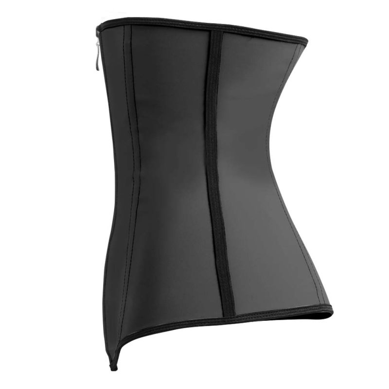 New arrival women zipper latex corsets M1303Q