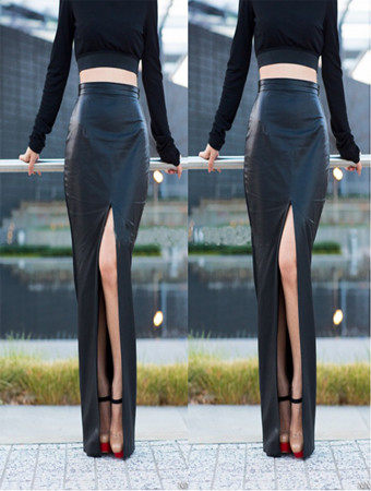 Sexy Black Long Dress M2353