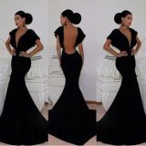 Fashionshow Black Maxi Long Dress M3976