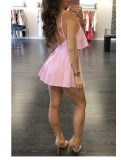 V-Neck Girls Sexy Night Party Casual Mini Dresses