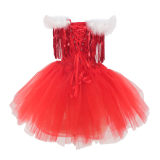 Sexy Sequin Christmas Corsets Bustiers with Tutu Skirt 2 Piece Set WK2305A