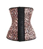 New style leopard latex corsets for women M1303L