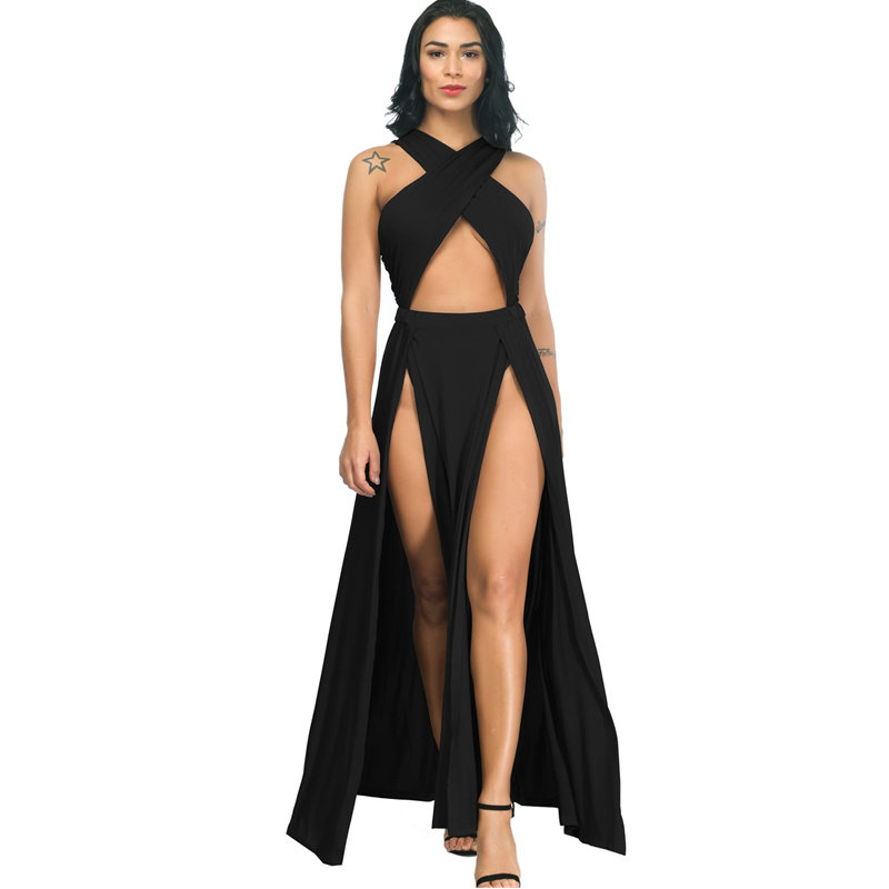 Sexy High Slit Bodycon Bandage Dress M8301