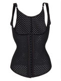 Air Hole Breathable Body Shapewear Women Sexy Black Vest Corset M1391