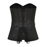 Metal Chain Waist Control Gothic Corsets M1428